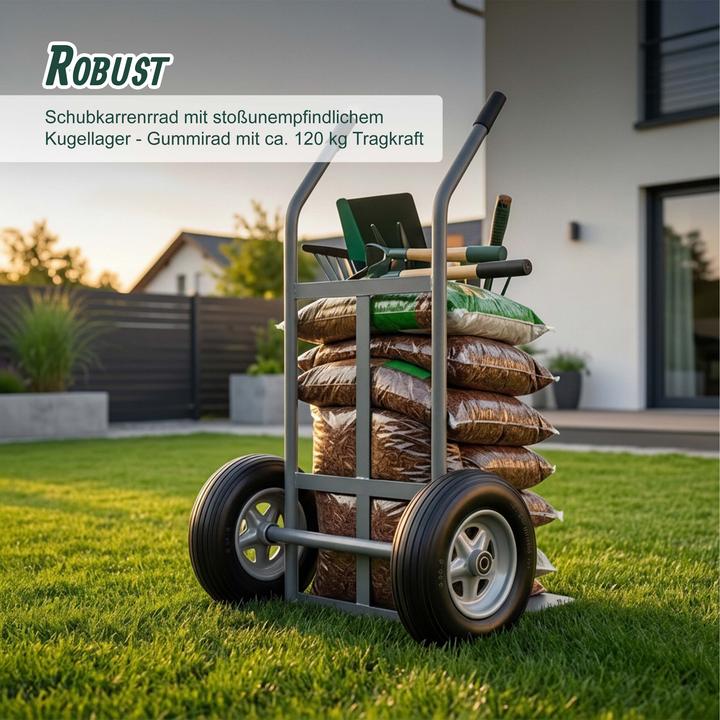 Produktbild Relaxdays 2x Schubkarrenrad