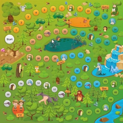 Actual product image Montessori Orthopaedic sensory structure mats Puzzle "Mix" 10 elements with forest adventure game (26 x 26 cm)