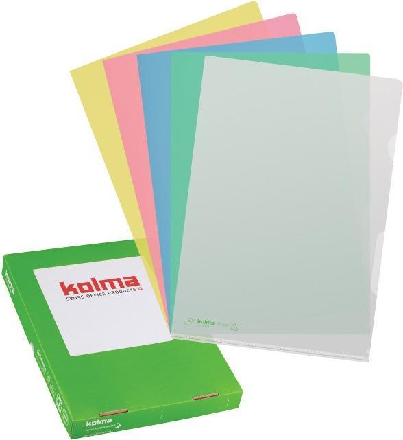 Image du produit Kolma Chemise LineaVerde A4 recyclée grainée strong incolore (A4, 100x)
