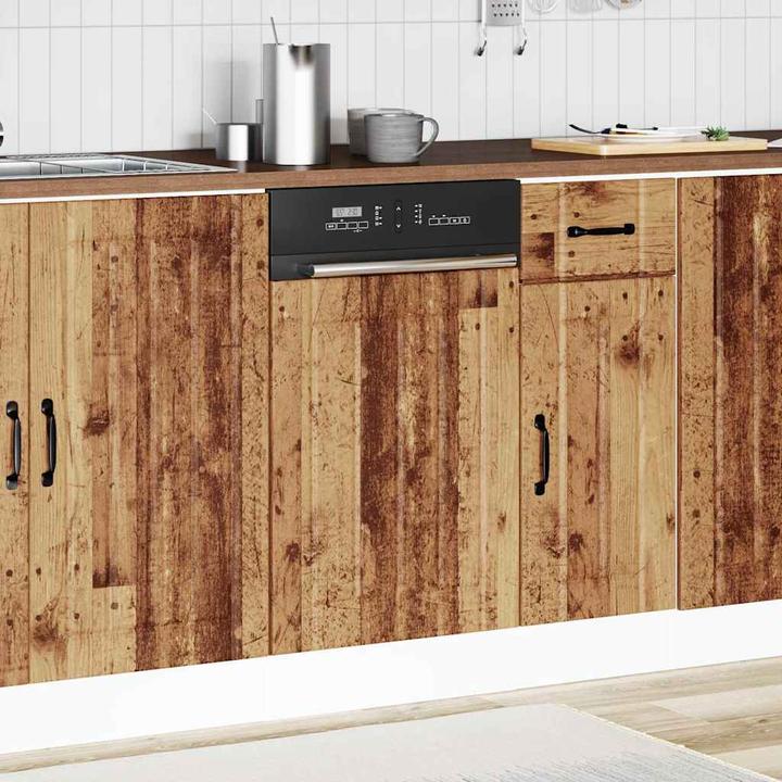 Actual product image VidaXL Dishwasher panel Lucca reclaimed wood look wood-based material