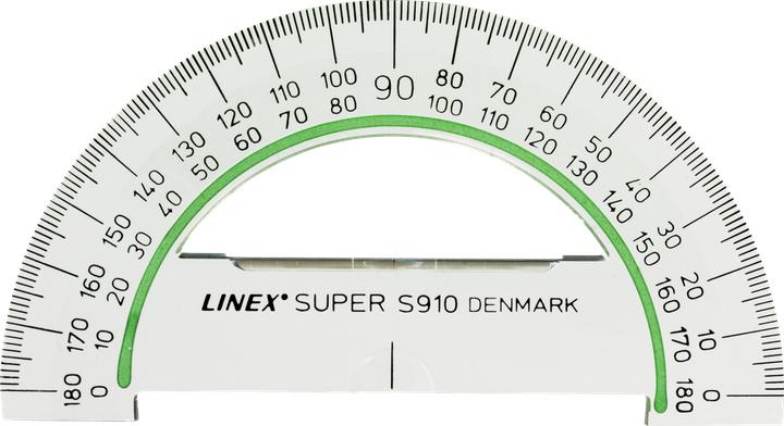 Produktbild Linex Winkelmesser 100 mm Super Serie glasklares Acryl (10 cm)