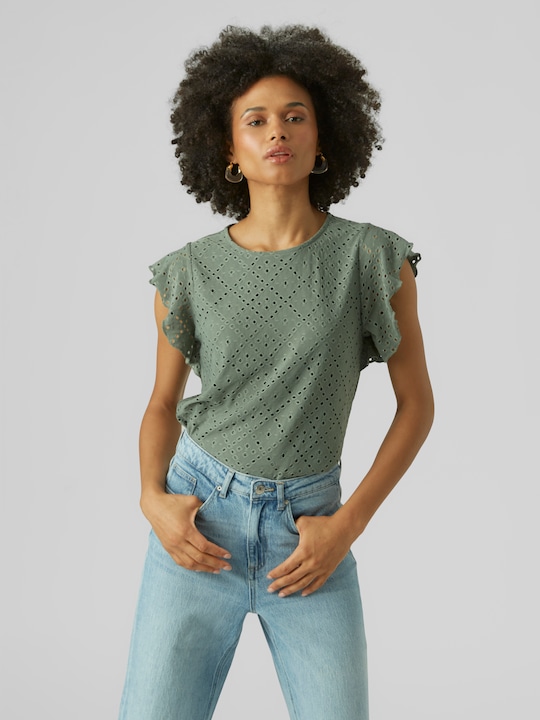 Image du produit Vero Moda Vmtassa Sl Frill Top Noos (S)
