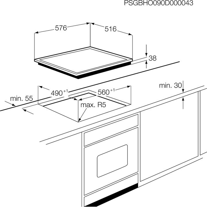 Immagine prodotto AEG 3000 Piano cottura radiante / Piano cottura in vetroceramica / 60 cm HE604000XB