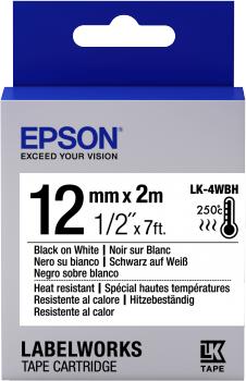 Produktbild Epson Etikettenkassette Lk-4wbh (1.20 cm, Schwarz)