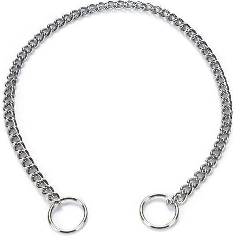 Beeztees COLLARE A CATENA CROMATO BZ 2,0X45 (45, Cane, Sport cane), Collare + Guinzaglio