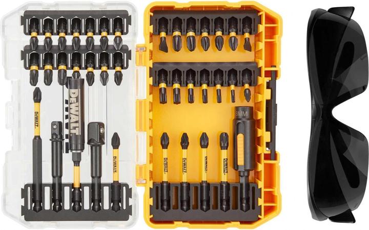 Actual product image DeWalt Dt70740t Flextorq Bit Set, 38 Piece + Safety Glasses (11, T25, T15, PZ3, T20)