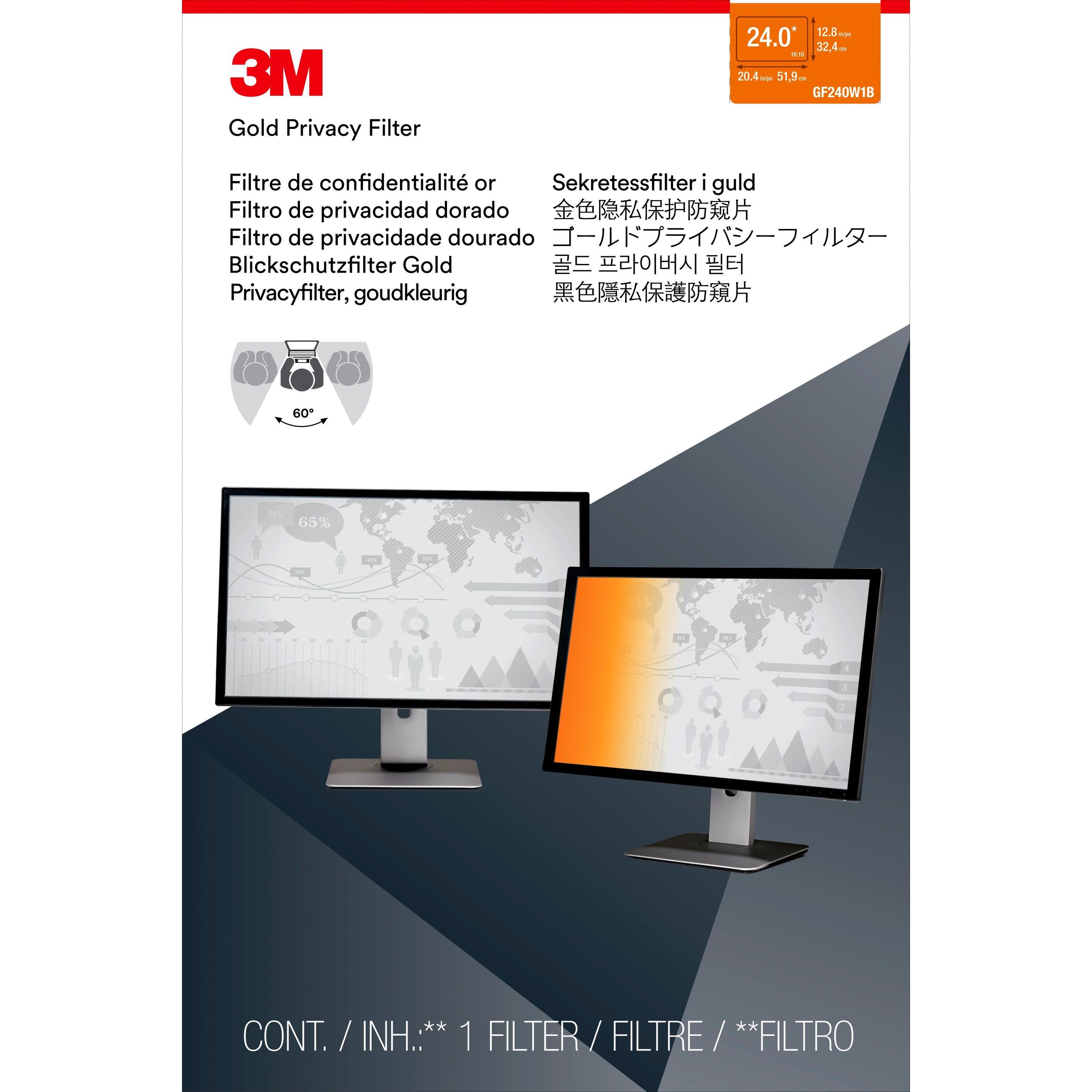 Thumbnail - 3M Gf240w1b (24", 16 : 10), Monitor Schutzfolie