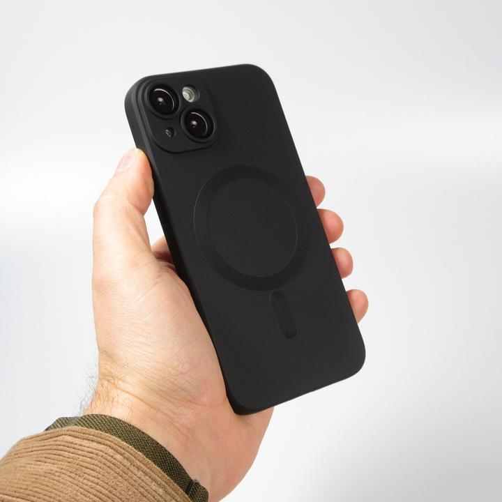 Produktbild PhoneLook Hülle Gummi weich mit Kameraschutzglas MagSafe (Apple iPhone 14)