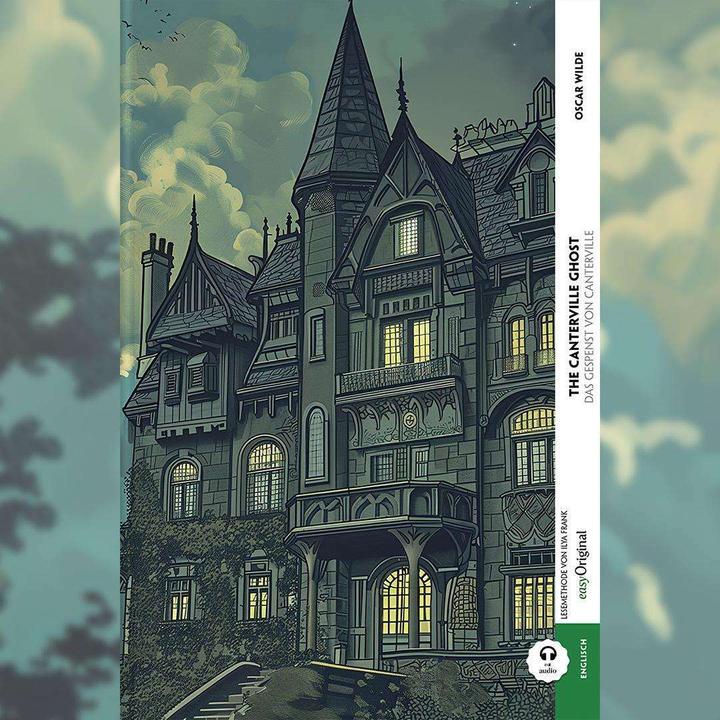 Actual product image The Canterville Ghost / Das Gespenst von Canterville (Buch + Audio-Online) - Kommentierte zweis (English, German, Oscar Wilde, 2024)
