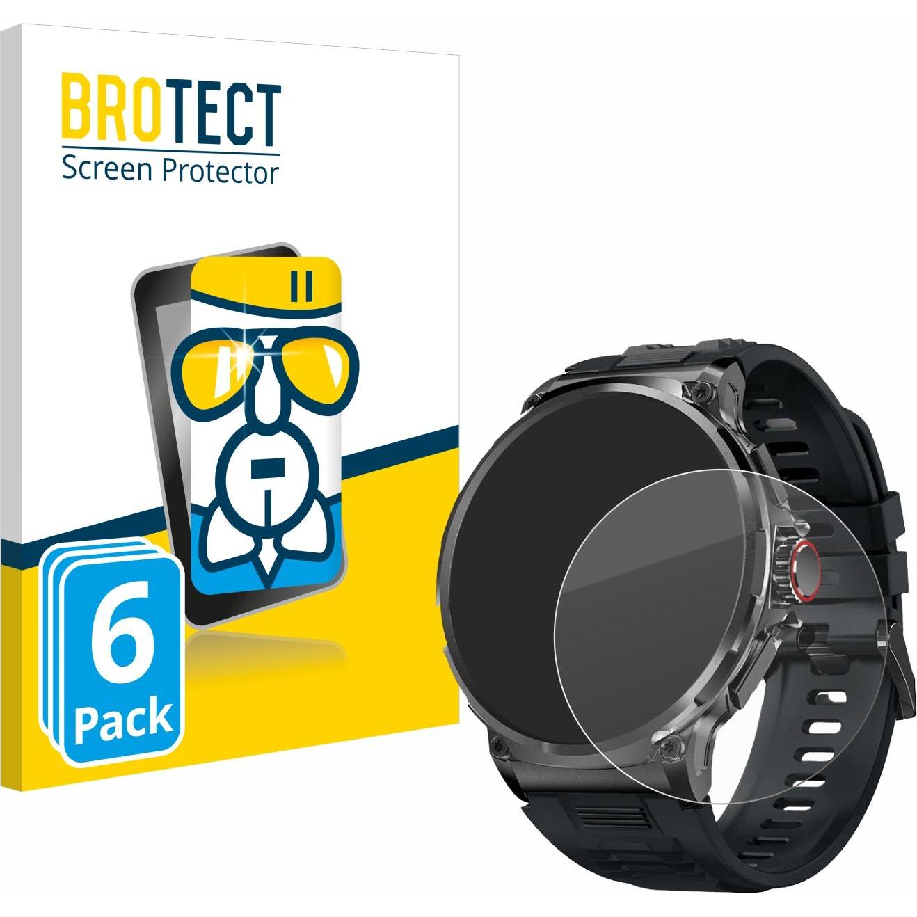 BROTECT Schutzglas Schutzfolie Glas Folie Displayschutz klar, Smartwatch Schutzfolie, Transparent