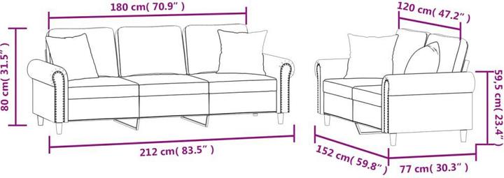 Immagine prodotto vidaXL 10-tlg. Garten-Lounge-Set mit Kissen (Set di tappezzerie)
