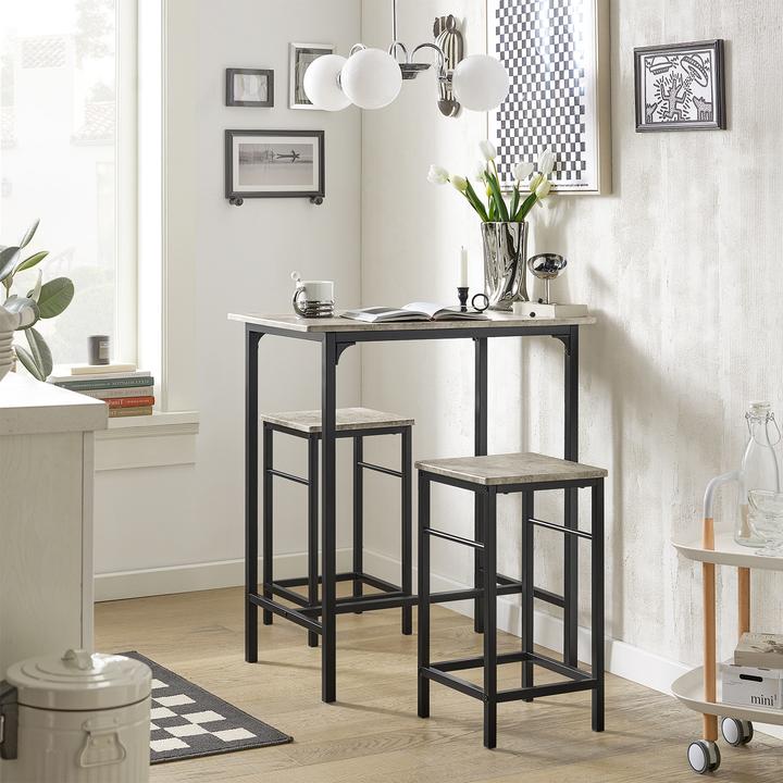 Produktbild SoBuy Bartisch mit Hockern Set