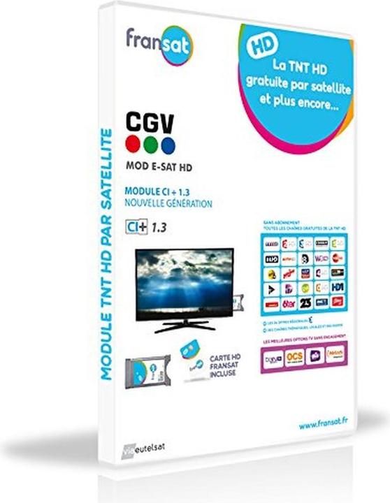 Actual product image CGV Mod E-SAT HD Satellite Receiver (Full HD), Silver (CI+ slot)