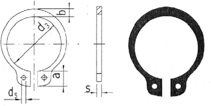 Actual product image Reely Shaft retaining ring Suitable