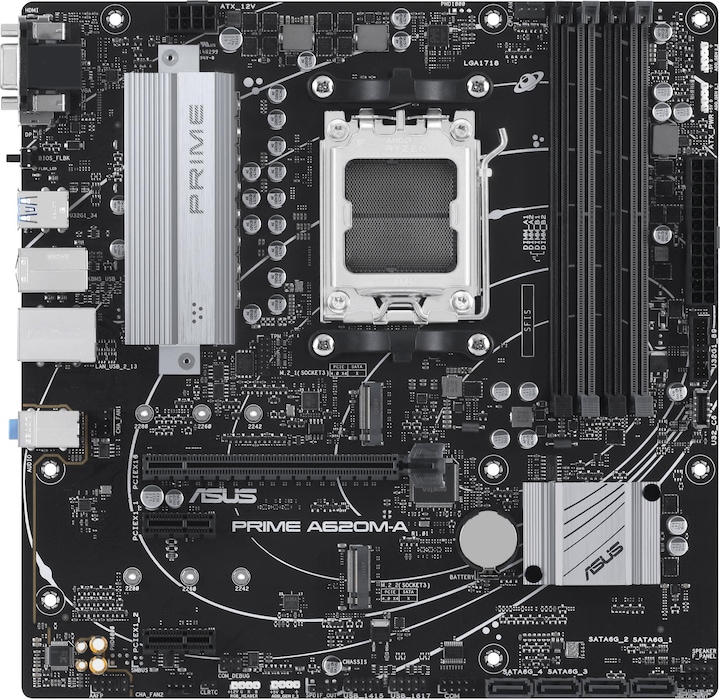 Actual product image ASUS Prime A620M-A-CSM (AM5, AMD SoC, mATX)