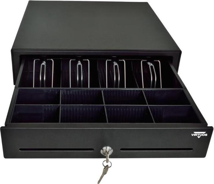 Produktbild Virtuoso Cash drawer C410D - cable, brackets, 9-24V, black