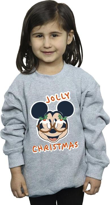 Produktbild Disney Mickey Mouse Jolly Christmas Glasses Sweatshirt Mädchen (116)