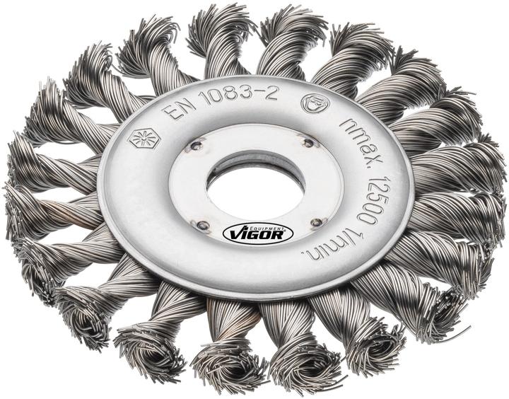 Actual product image Vigor Disc brush for angled slot 115 mm