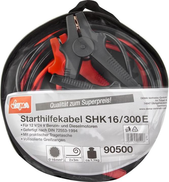 Produktbild Dema Starthilfekabel 16mm²/3m
