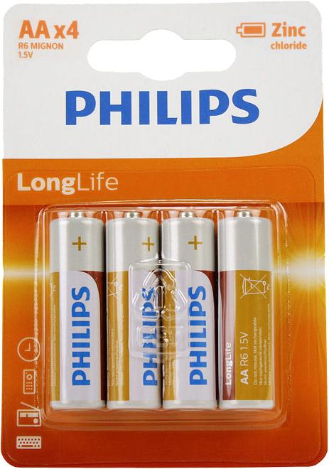 Produktbild Philips Long Life (4 Stk., AA)