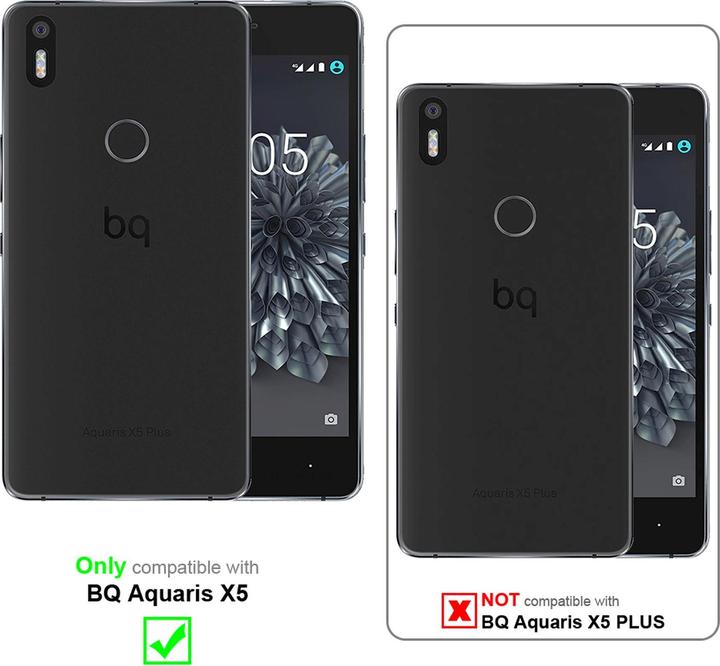 Actual product image Cadorabo Book Jeans Optics Cover (BQ Aquaris X5)