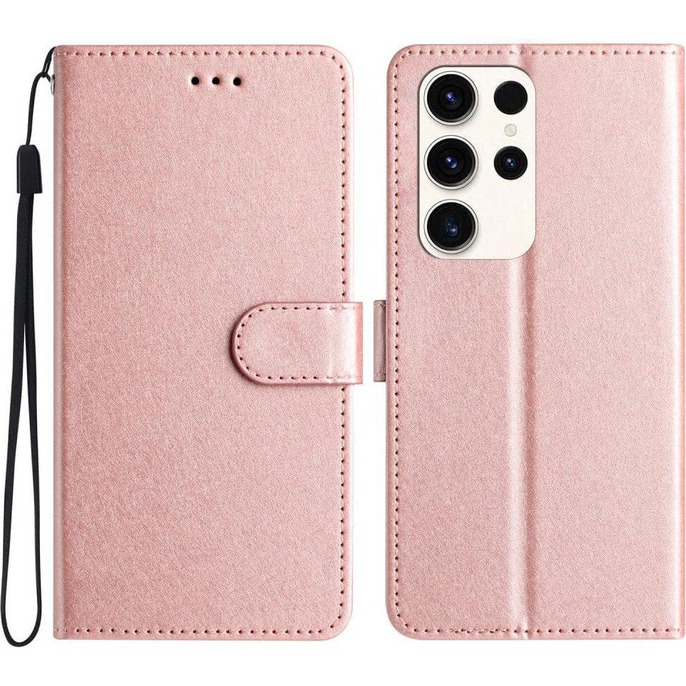 Thumbnail - Cover-Discount Silk Texture Etui Hülle rosa (Samsung Galaxy S24 Ultra), Smartphone Hülle, Rosa