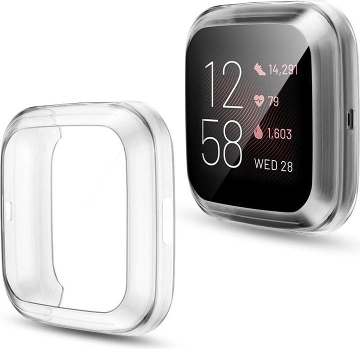 Actual product image Cover-Discount Fitbit Versa 2 - Rubber Protection Case transparent