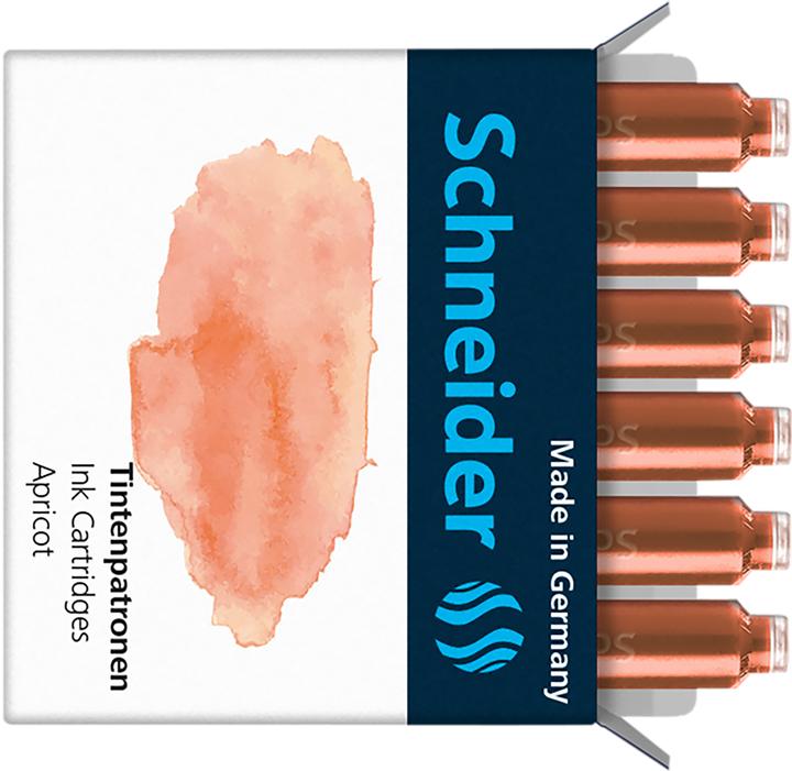 Actual product image Schneider Ink cartridge Callissima 6 pieces, Apricot (6 Piece, Orange)