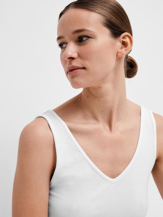 Actual product image Selected Ribbed knit tank top (L)