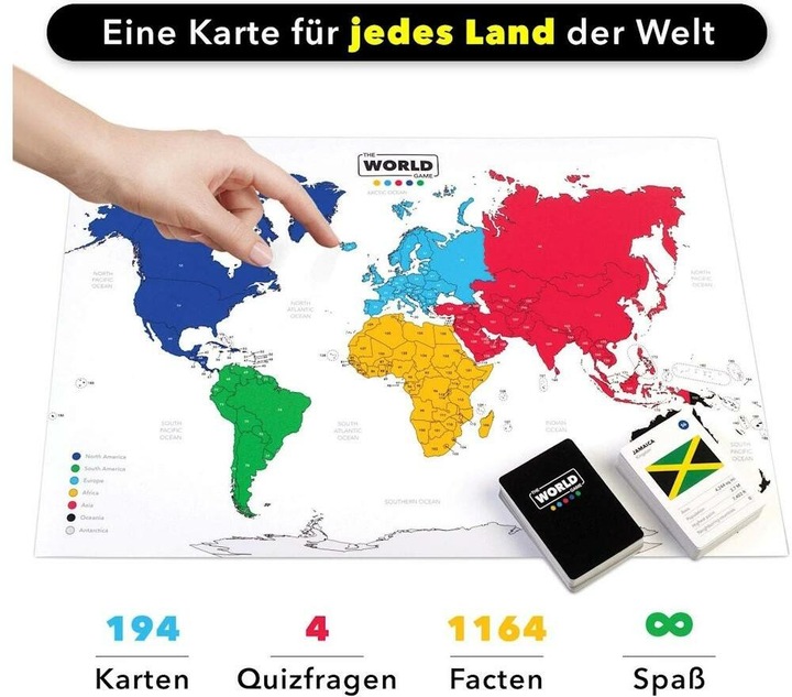 Immagine prodotto The World Game Il gioco di carte di geografia per eccellenza (Tedesco)