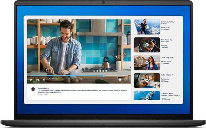Actual product image Dell 16 DC16250 (16", 512 GB, 16 GB, FR, Intel Core 7 150U)