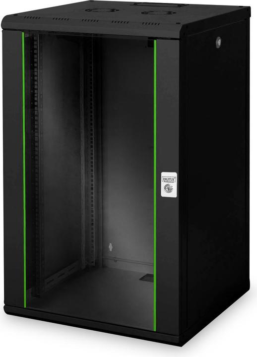 Image du produit Digitus Coffret mural 20U 998x600x600mm couleur noir RAL 9005 (20 HE, Rack 19 pouces)
