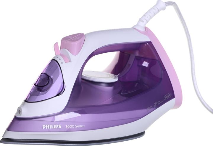 Actual product image Philips 3000 series DST3010/30 iron steam iron ceramic soleplate purple (2000 W, 140 g/min)