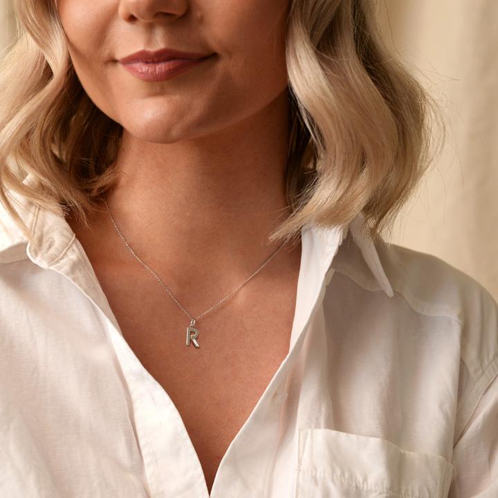 Actual product image Hot Diamonds Diamond letters necklace R (Silver 925, 40 - 45 cm)