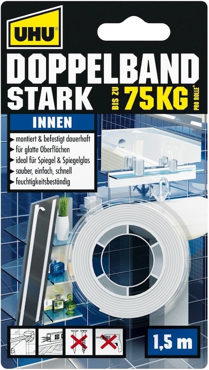 Produktbild UHU Doppelseitiges Klebeband (19 mm)