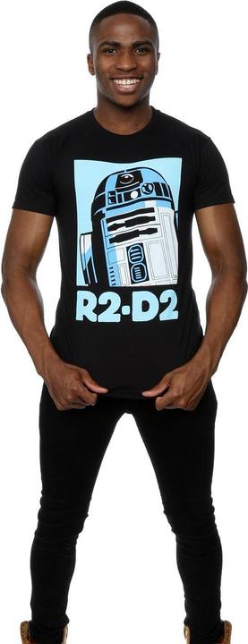 Actual product image Star Wars Mens R2-D2 Poster T-Shirt (XL)