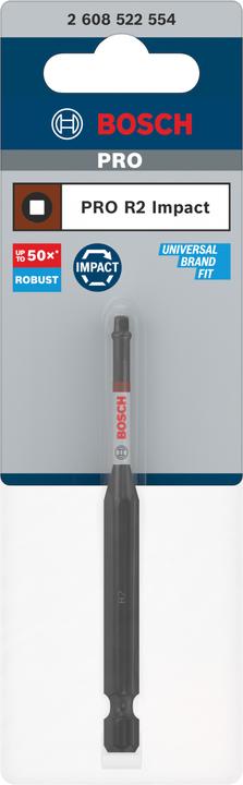 Actual product image Bosch Professional Zubehör PRO Robertson Impact Bit, R2, 90 mm (R 2)