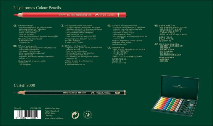 Produktbild Faber-Castell Polychromos Geschenkset (Mehrfarbig, 24 x)