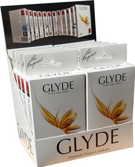 Produktbild Glyde Ultra Natural Transparente Vegane Kondome, 53mm, 10x10 (100 Stk.)