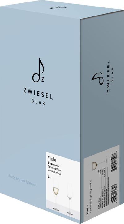 Produktbild Zwiesel Schaumweinglas Vuelo 77 2 Stück (32.30 cl, 2 Gläser, Sektgläser)