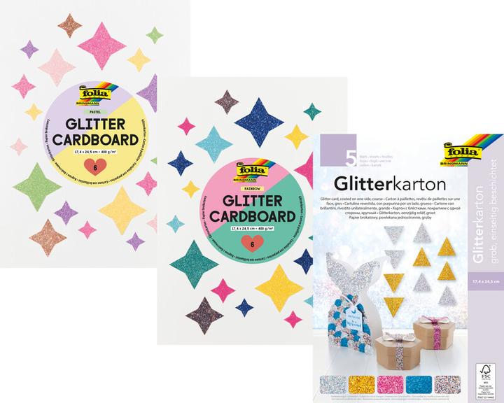 Produktbild Folia Glitterkarton (300 g/m², 1x)