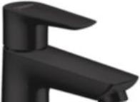 Actual product image hansgrohe Talis E single-lever washbasin mixer 110 without pop-up waste (matt black)