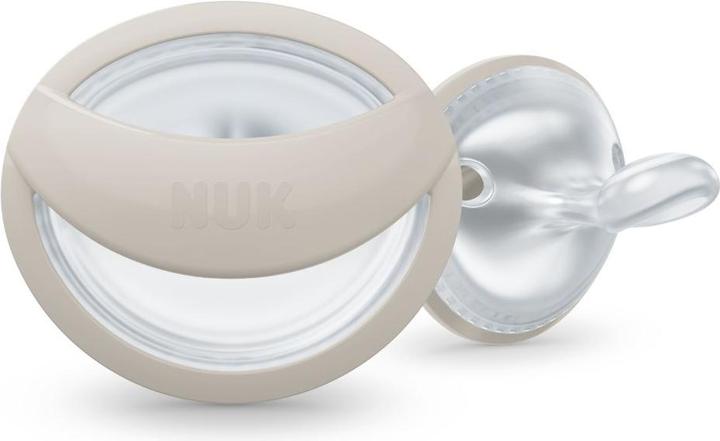 Produktbild NUK Schnuller Schnuller 2er Pack MommyFeel - Silikon 0-9 M - Jeans (2 x, ab Geburt)