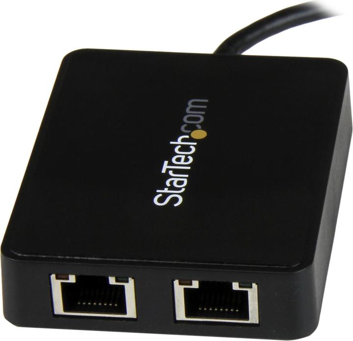 Produktbild StarTech USB-C To Dual Gbe Adapter (USB, RJ45 Gigabit Ethernet (2x))