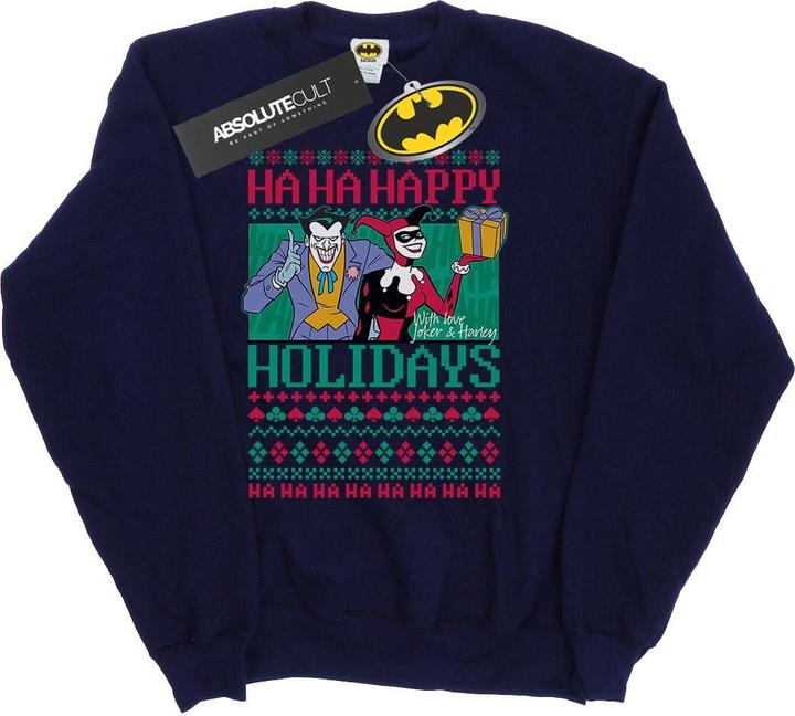 Produktbild Joker und Harley Quinn Ha Ha Frohe Feiertage Baumwolle Sweatshirt (4XL)