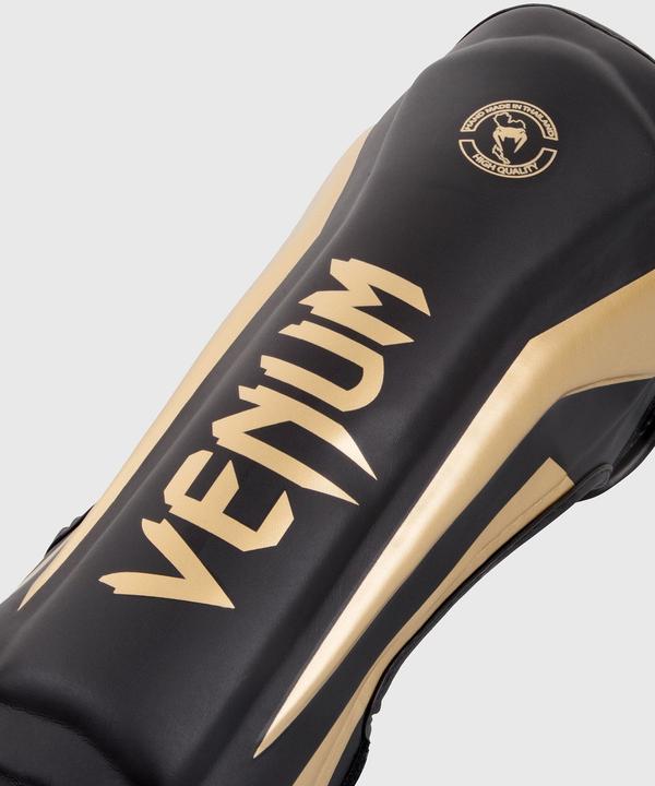 Actual product image Venum Elite Standup Shinguards - White/Gold-XL (XL)