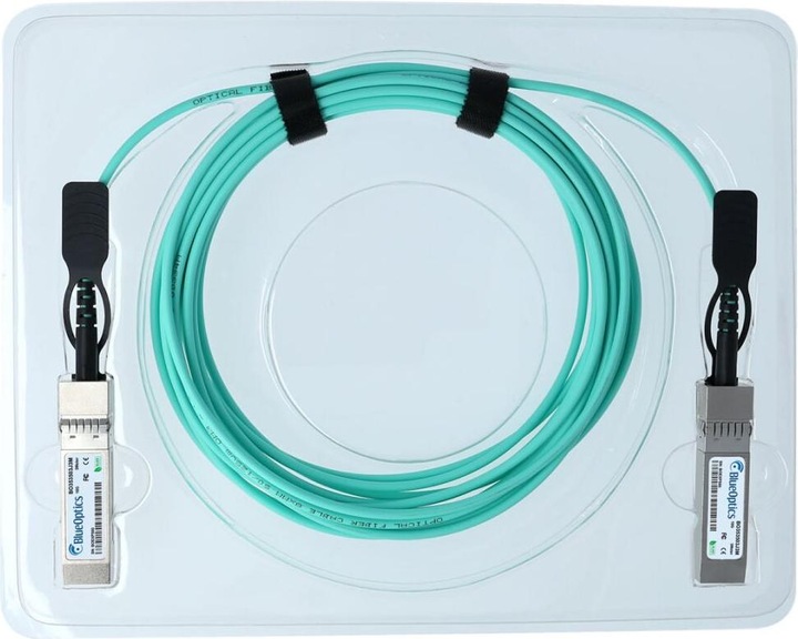Actual product image BlueOptics Cisco SFP-10G-AOC10M compatible AOC SFP+ BO353503J10M