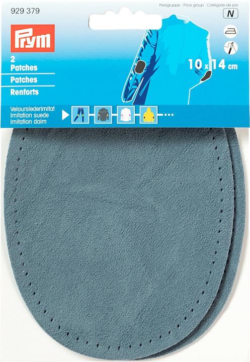 Prym Patches Velourslederimitat zum Aufnähen/Aufbügeln, 10x14cm, 2 Stk. (2 x)