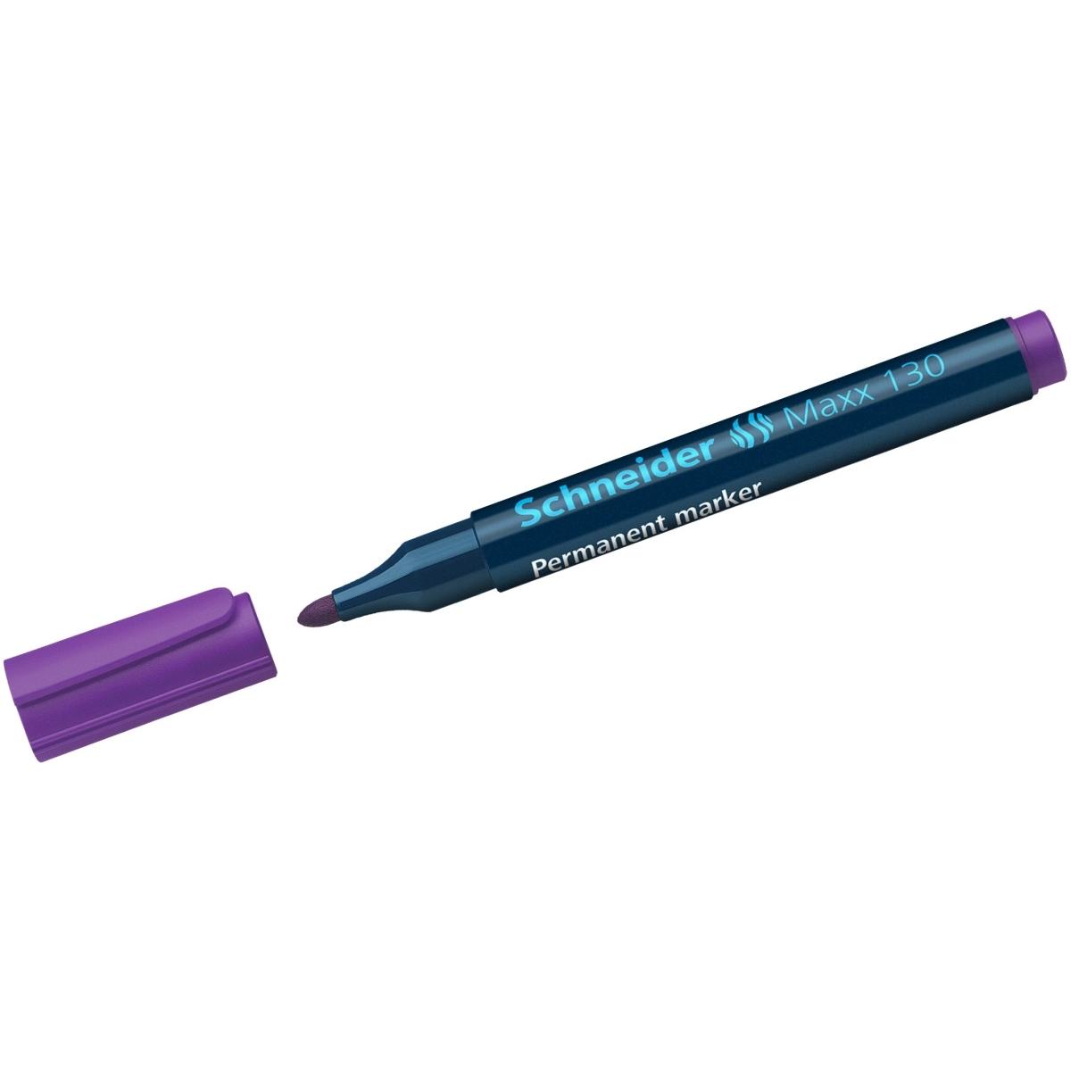 Schneider, Marker, Permanentmarker Maxx 130, 1-3 mm, violett (Violett, 3 mm, 1 x)