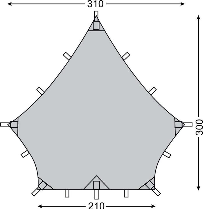 Actual product image Nordisk Voss Diamond SI Tarp (Tarp, 0.57 kg)